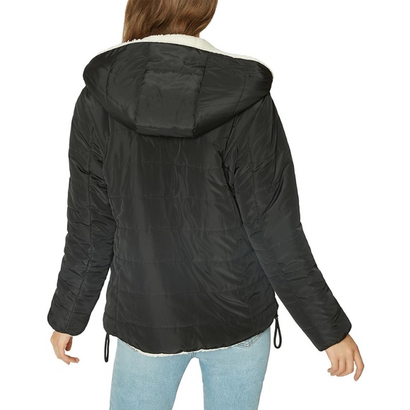 NWT SANCTUARY Reversible Sherpa Puffer Jacket Coat - Picture 2 of 9